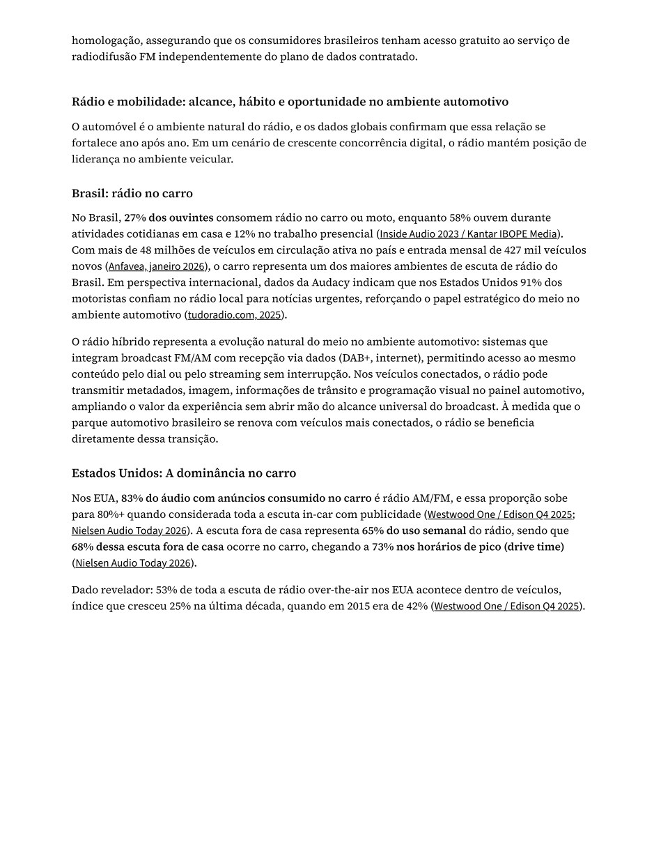 Página 24 do estudo: Brasil: rádio no carro